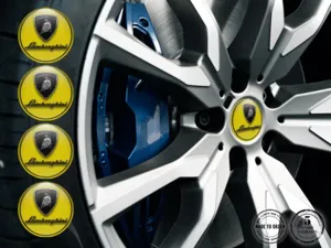 Lamborghini Pegatinas de Cúpula Estilo Emblemas de Aro de Lujo